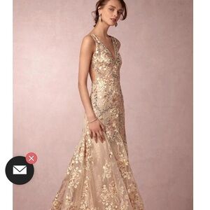 Elegant Floral Embellished Maxi Dress